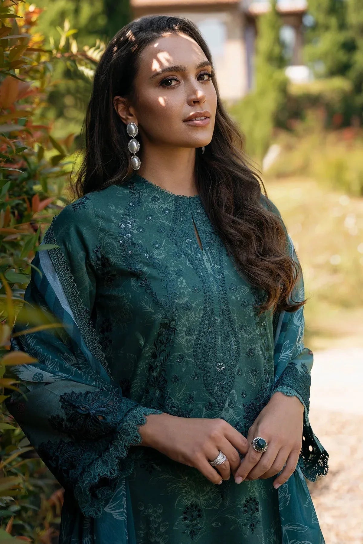Afrozeh | Damask The Holiday Edit '25 - Lawn | Opaline A - Aqsa Fabrics