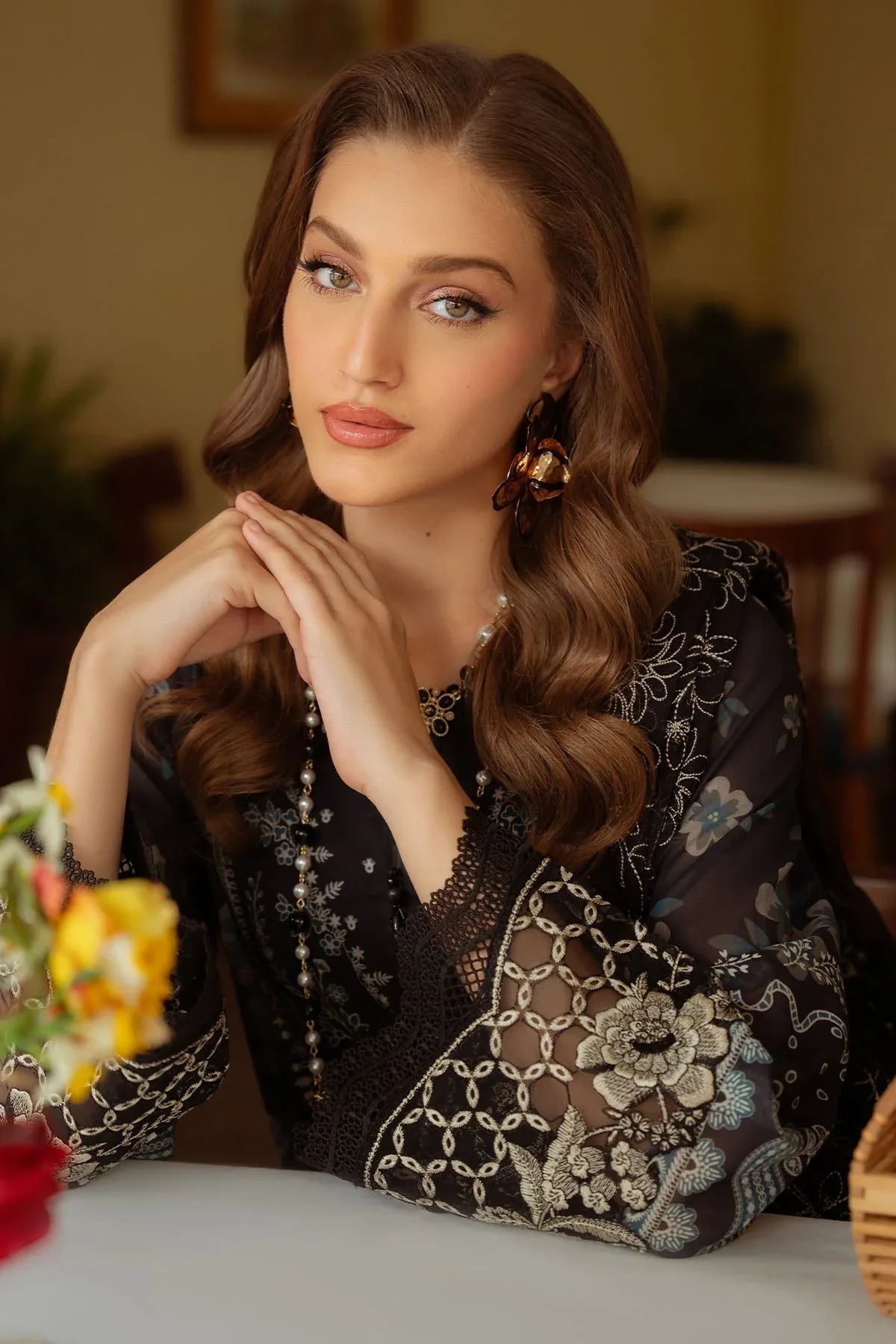 Nureh | Maya Swiss Lawn | NS-151 - Aqsa Fabrics