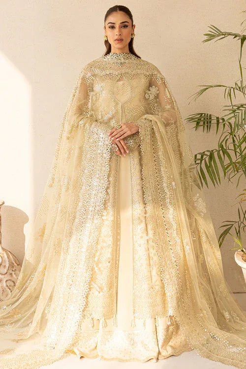 Farasha | Lu Zella Premium Formals 25 | Golden Aura - Aqsa Fabrics