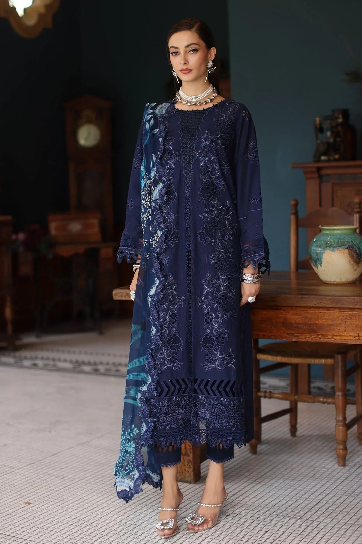 Nureh | Maya Lawn | NS-158 - Aqsa Fabrics