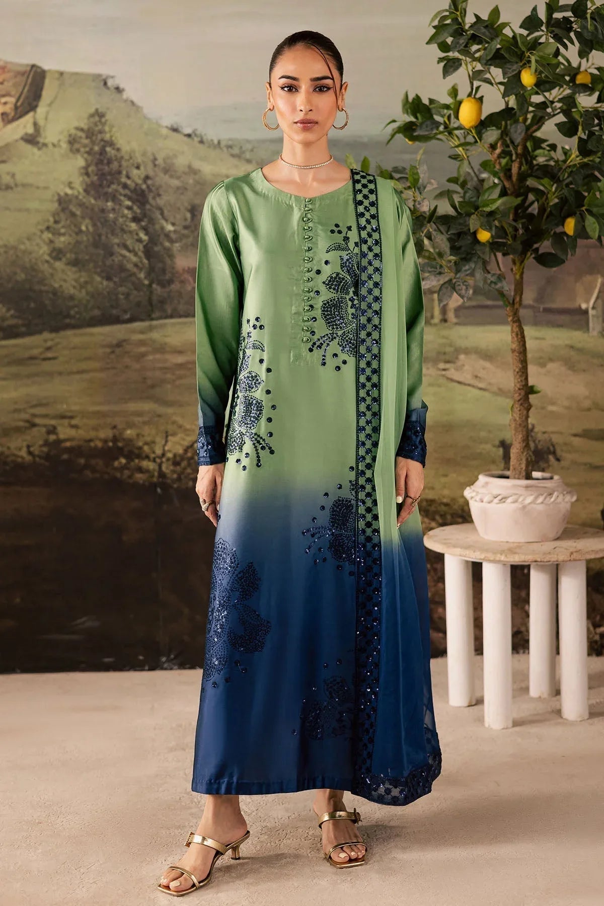 Nureh | Shades of Winter | NP-677 - Aqsa Fabrics