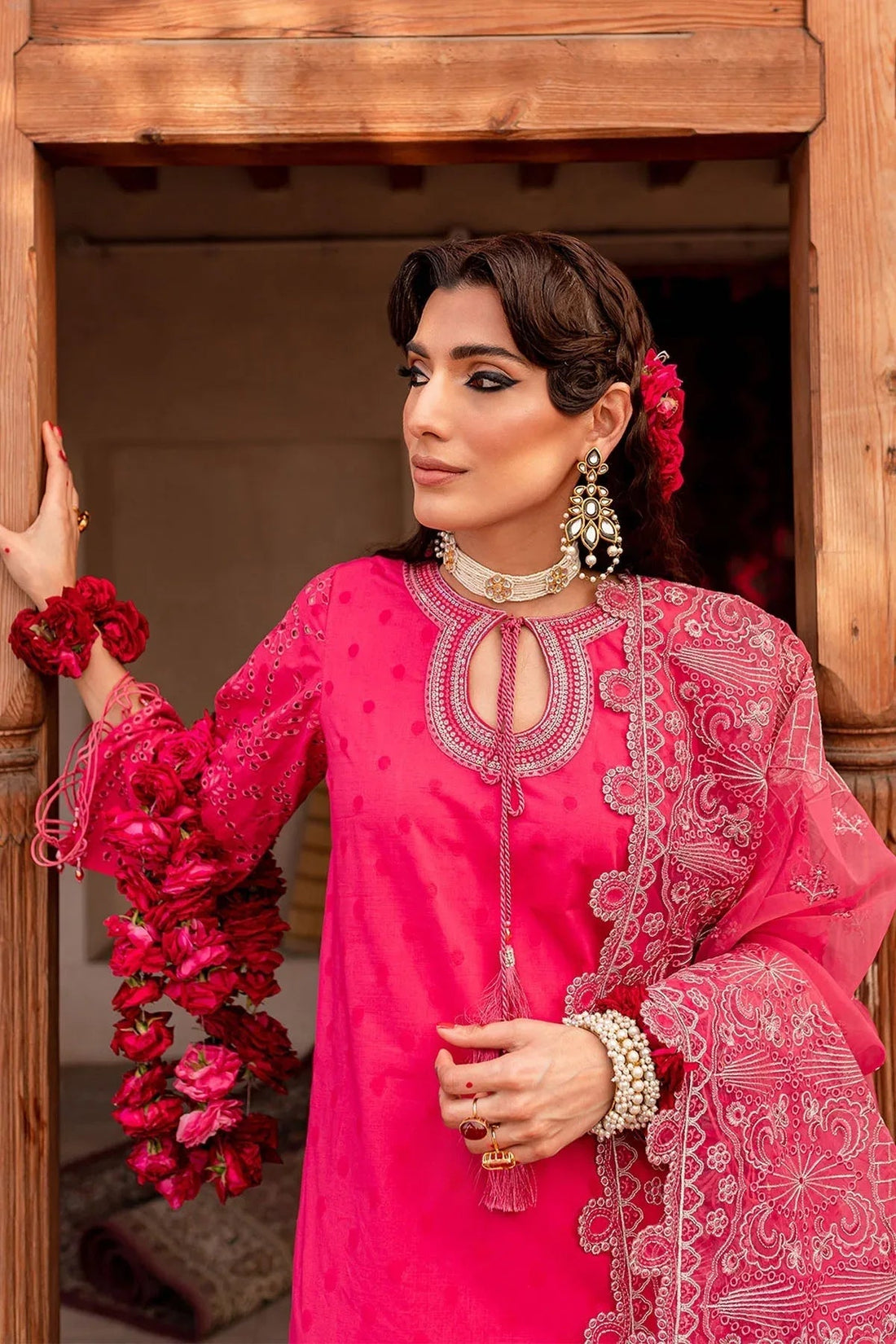 Nureh | Lawn Jacquard | NS-73 - Aqsa Fabrics