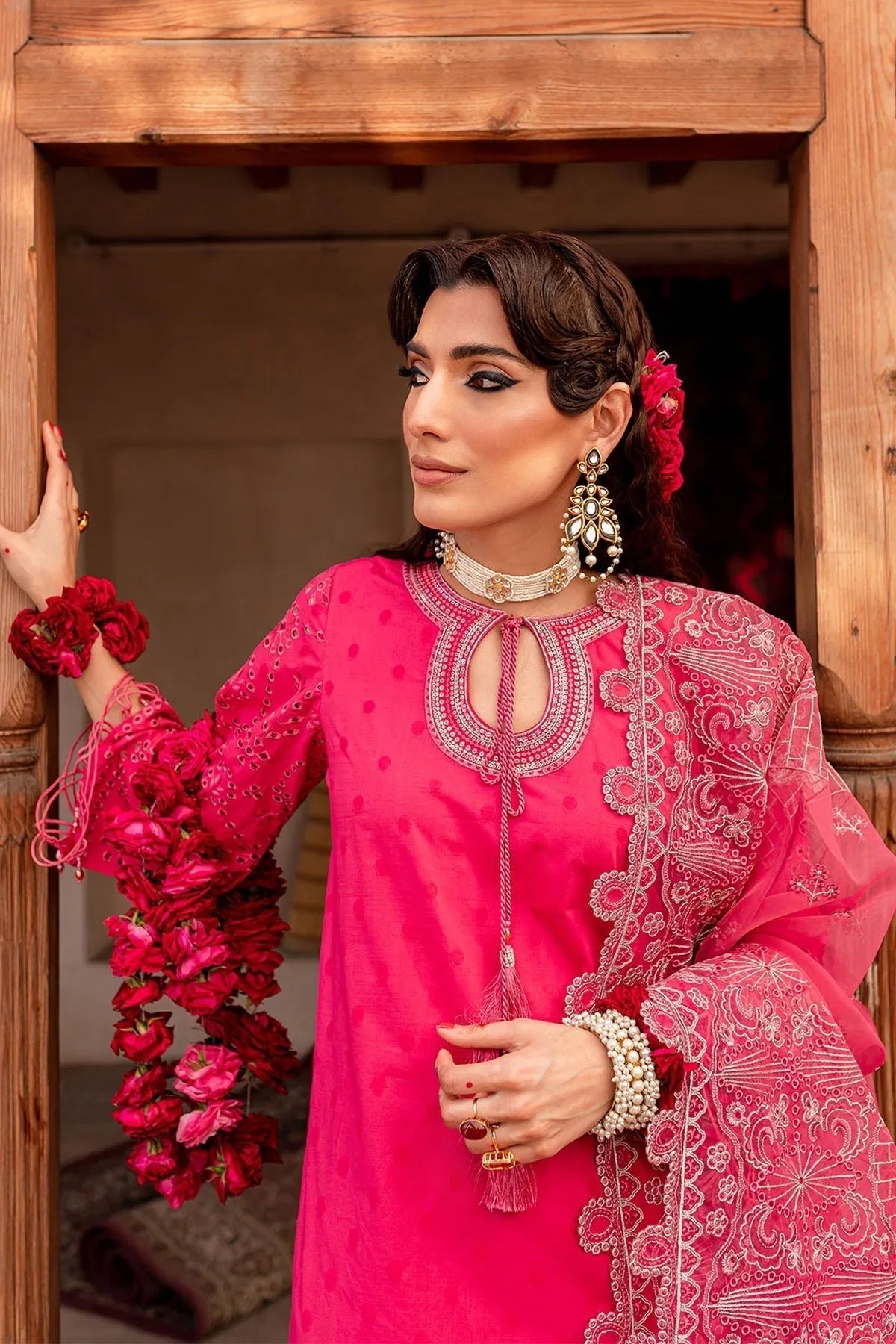 Nureh | Lawn Jacquard | NS-73 - Aqsa Fabrics