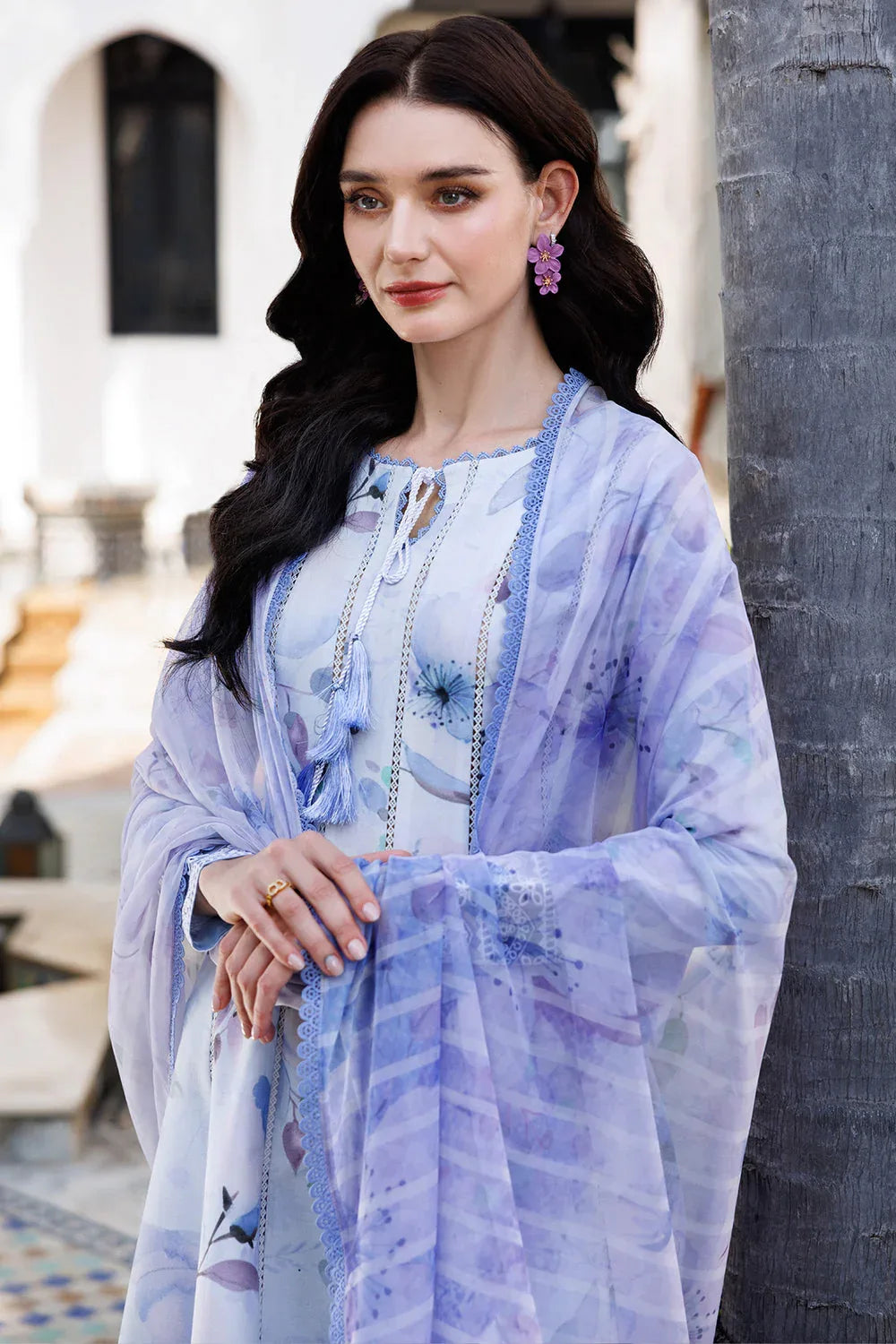 Farasha | Printed Essentials | Sky Breeze - Aqsa Fabrics