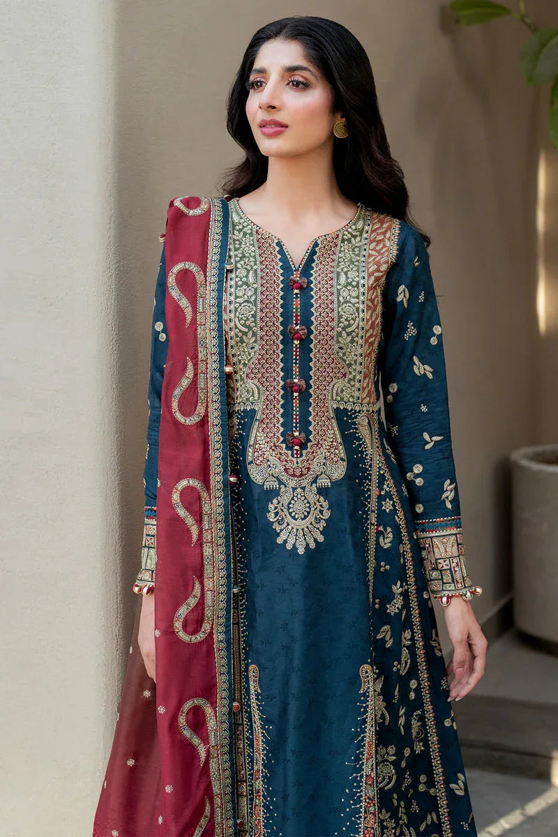 Jazmin | Shahkaar Luxury Lawn 25 | SL25-D3 - Aqsa Fabrics