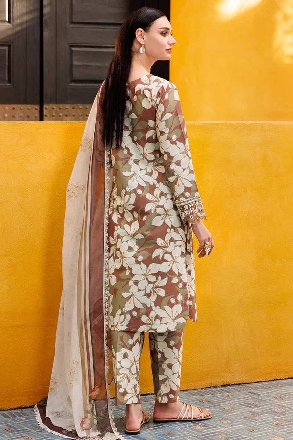 Farasha | Printed Essentials | Rustwood Charm - Aqsa Fabrics