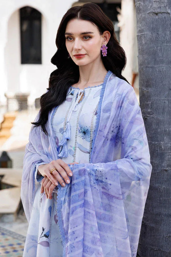 Farasha | Printed Essentials | Sky Breeze - Aqsa Fabrics