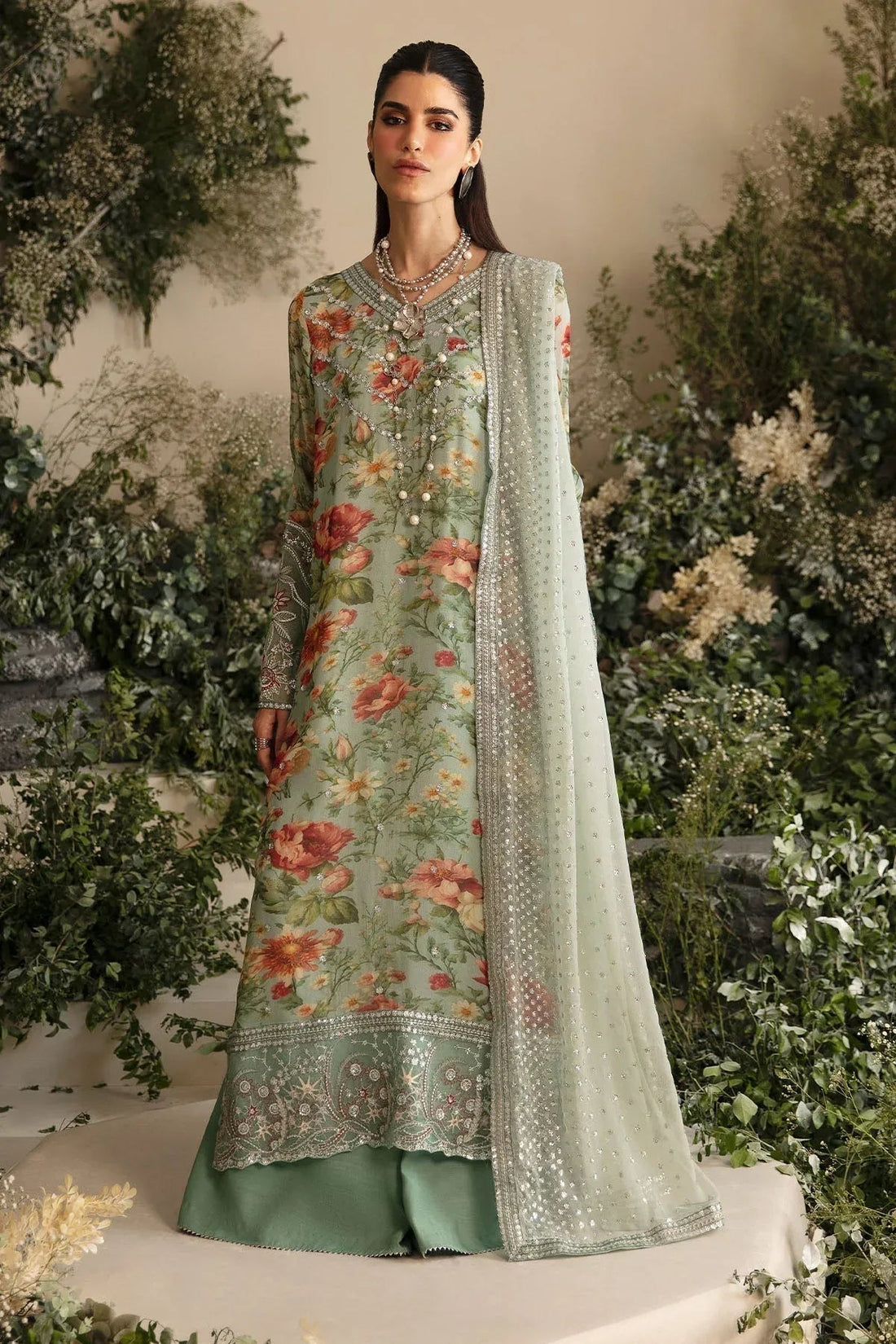 Nureh | Amaya Formals | AM-02 - Aqsa Fabrics