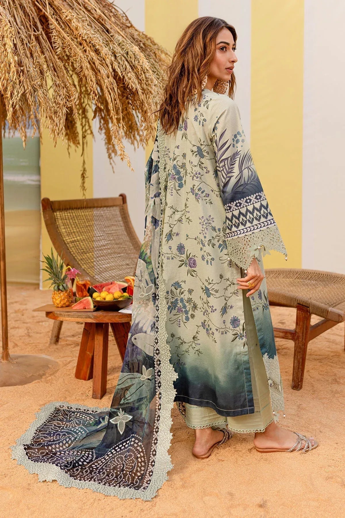 Nureh | Gardenia Lawn 25 | NSG-183 - Aqsa Fabrics