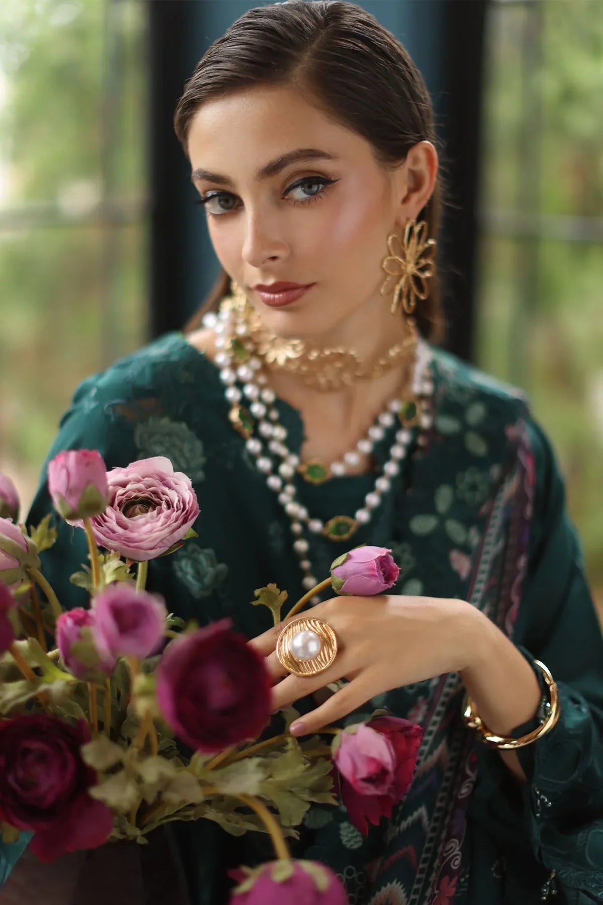 Nureh | Maya Lawn | NS-154 - Aqsa Fabrics