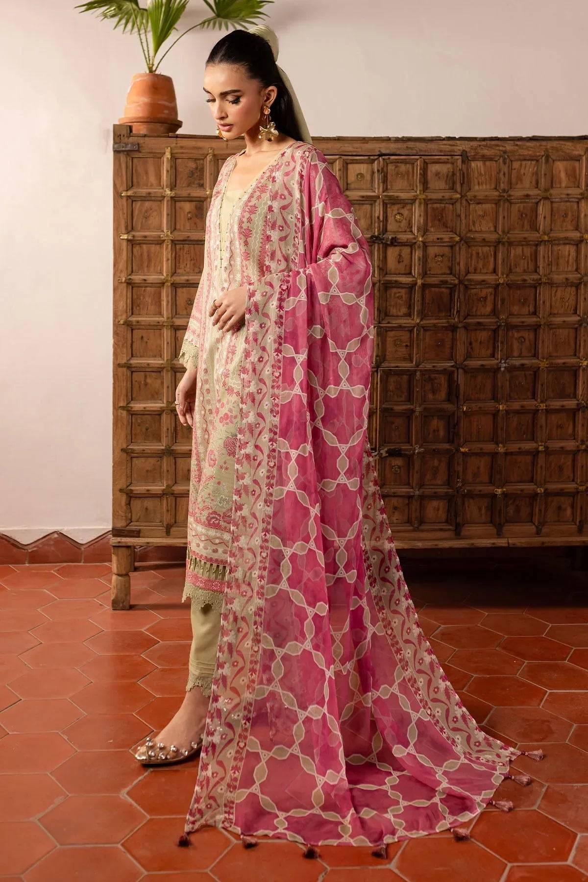Nureh | Printed lawn 25 | SP-141 - Aqsa Fabrics