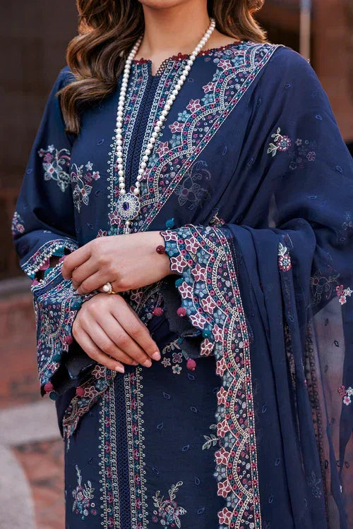 Farasha | Kaavish Lawn 24 | DEEP SAPPHIRE - Aqsa Fabrics