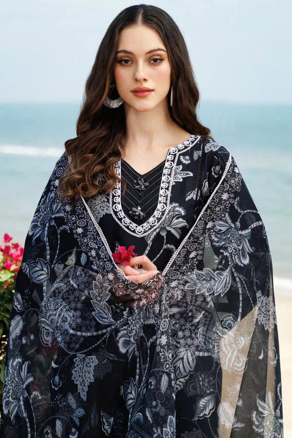 Farasha | Printed Essentials | Sable Dusk - Aqsa Fabrics