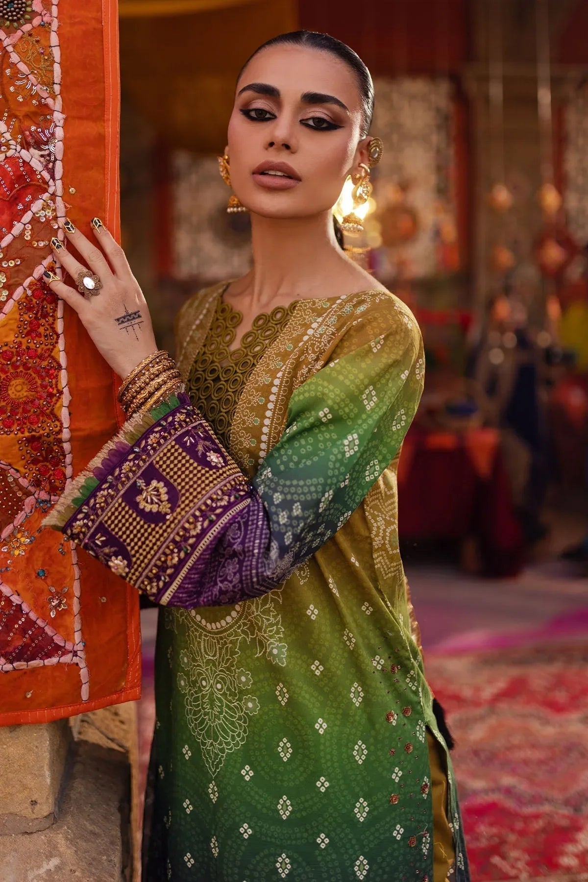 Nureh | Bazaar Lawn | NS-132 - Aqsa Fabrics