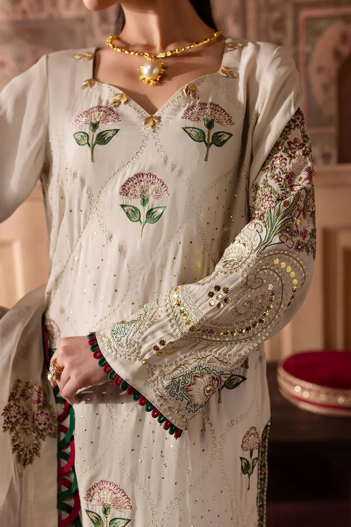 Nureh | Nur Mahal Formals | NE-139 - Aqsa Fabrics