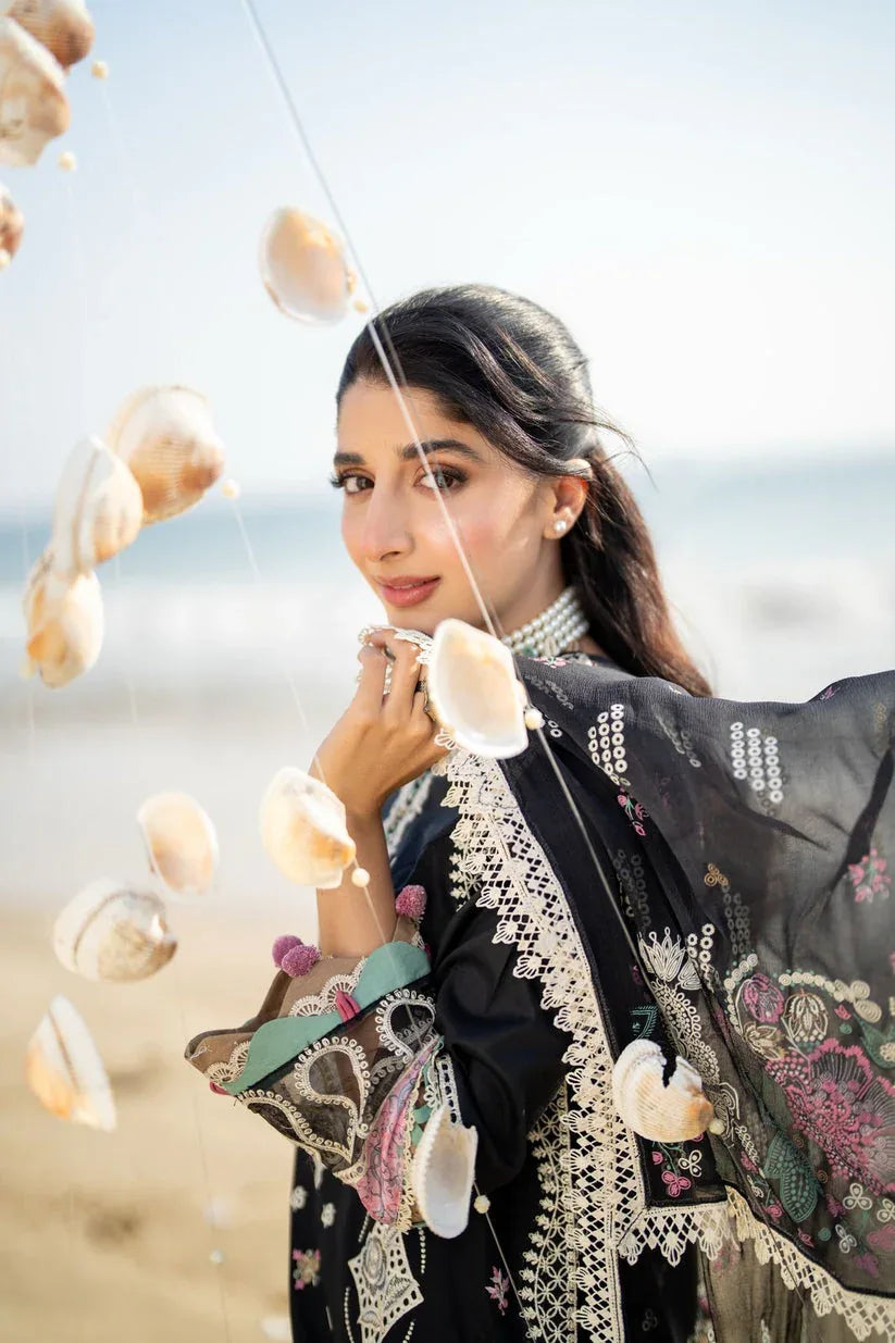 Aabyaan | Saagar Luxury Lawn 25 | TALIA (AS-08) - Aqsa Fabrics