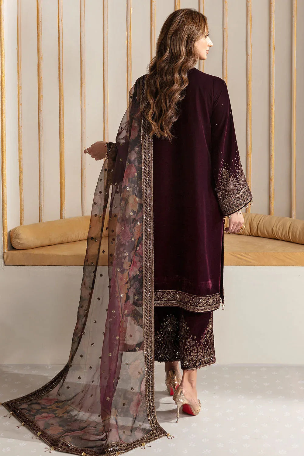 Jazmin | Velvet Edit 24 |  Velvet Formal VF-2012 - Aqsa Fabrics