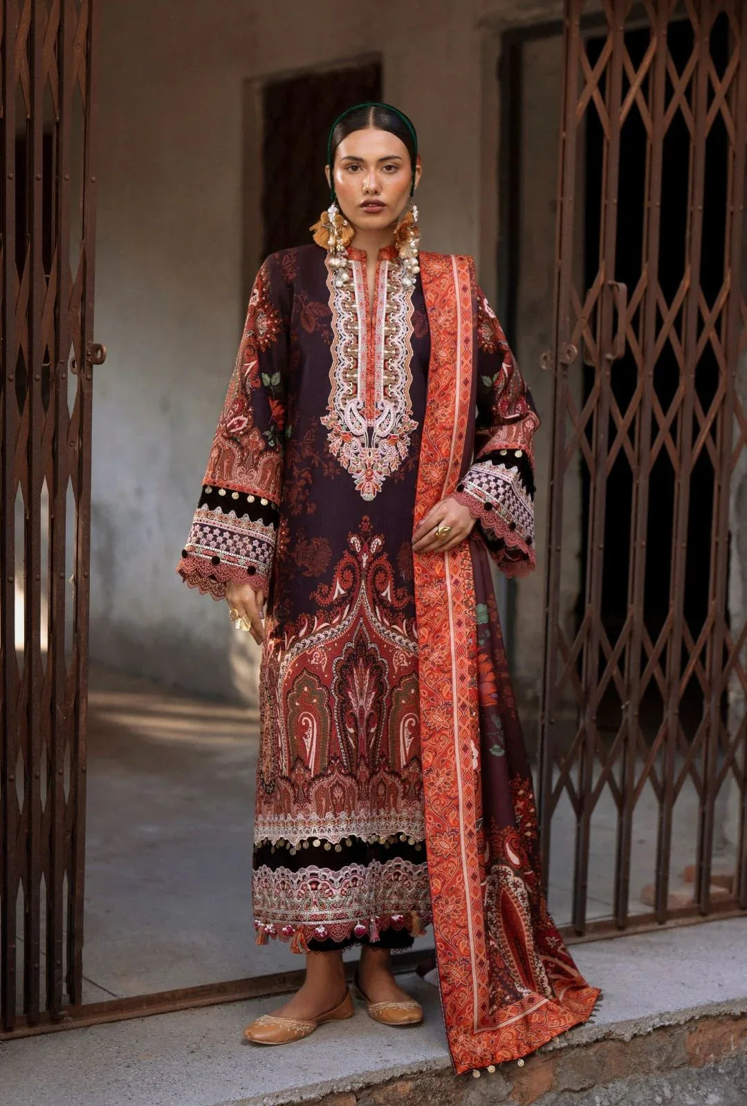 AJR Couture | Sard Sham | Naqsh - Aqsa Fabrics