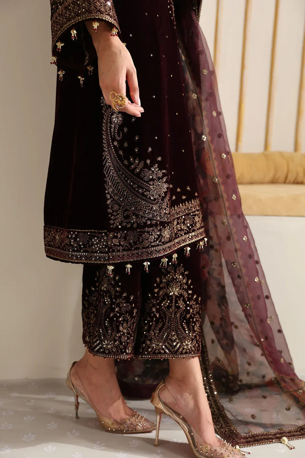 Jazmin | Velvet Edit 24 |  Velvet Formal VF-2012 - Aqsa Fabrics