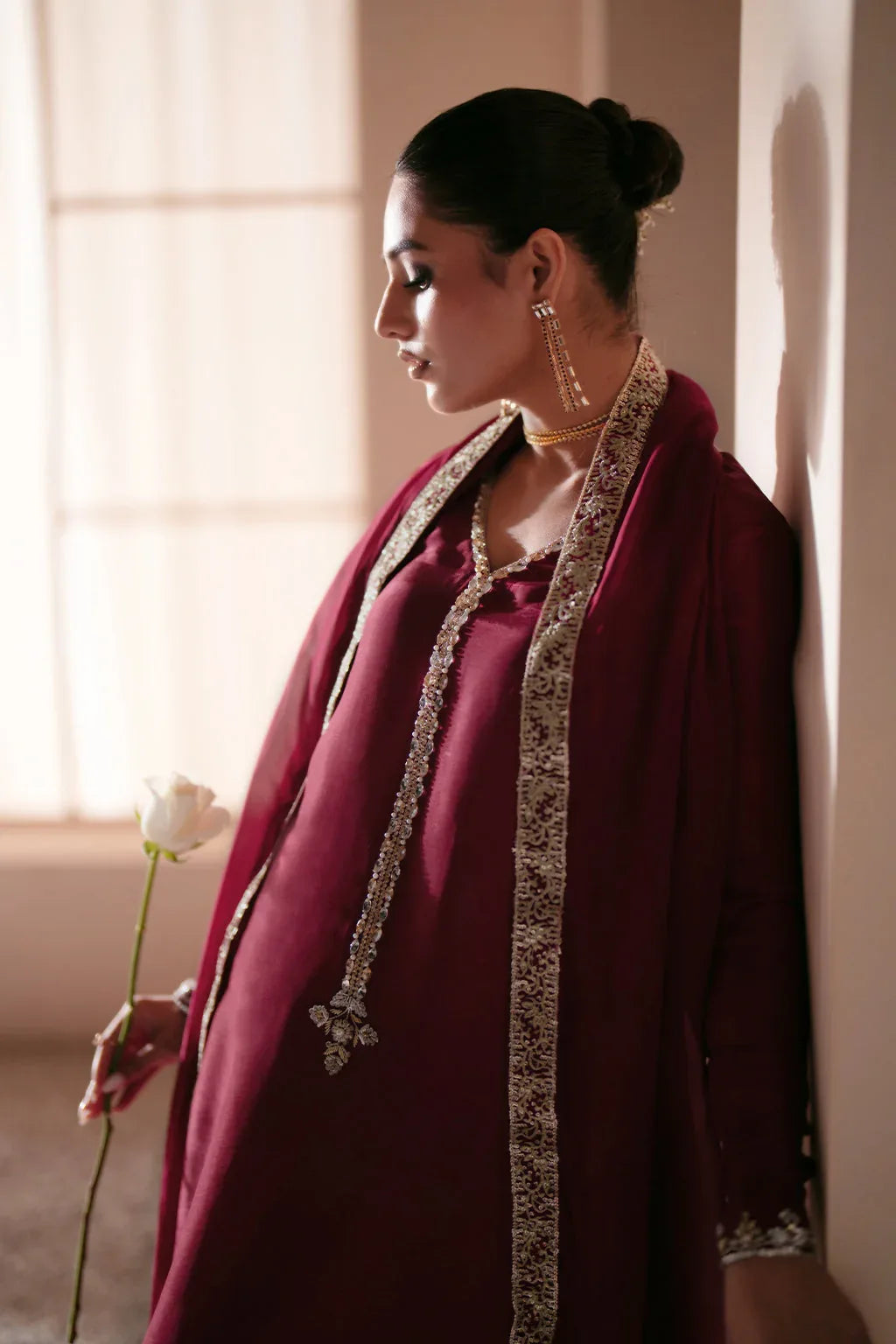 Ajr Couture | Symphony Luxe Festive 25 | Rebel Rose - Aqsa Fabrics