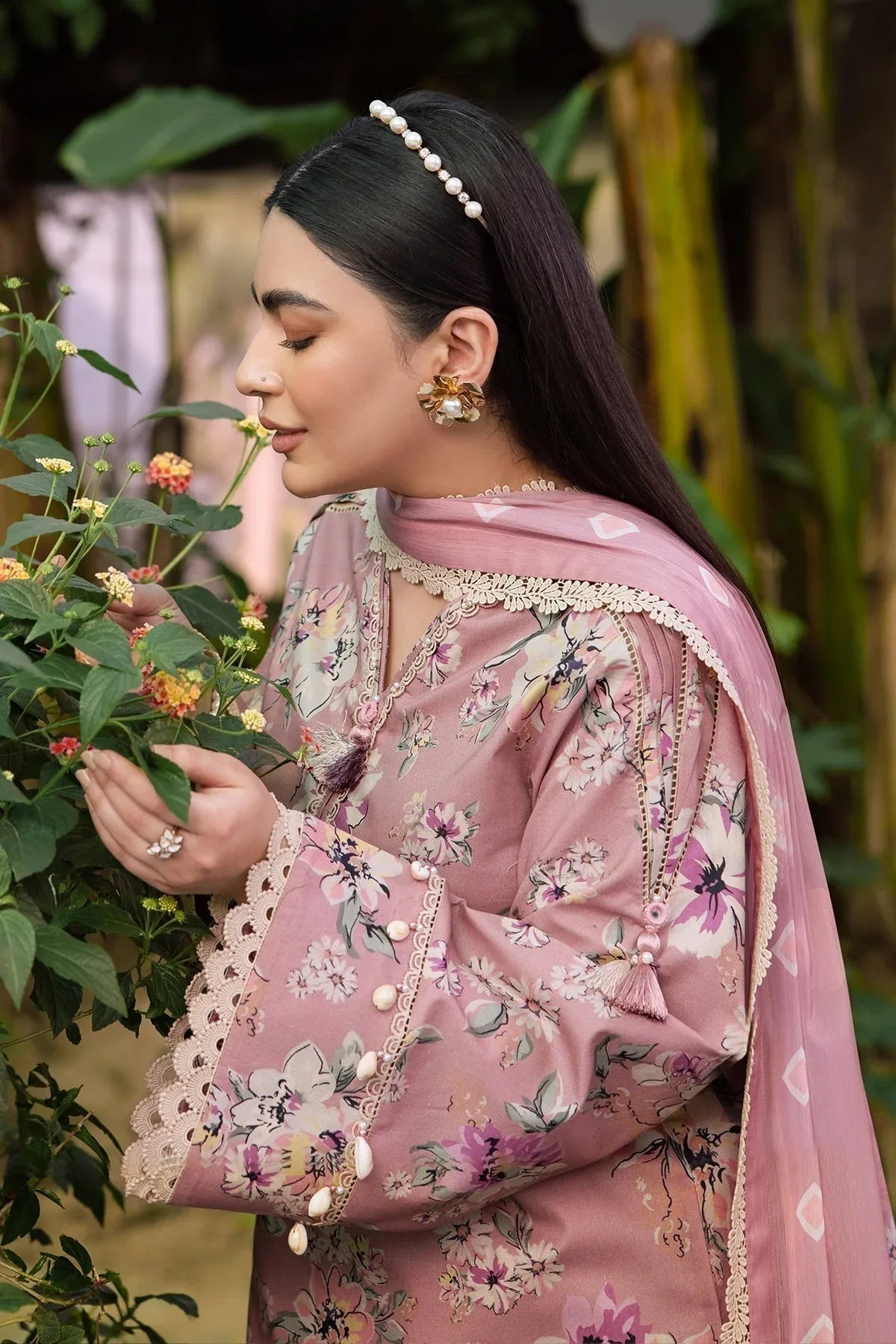 Alizeh | Sheen Lawn Prints 24 | CAMELIA - Aqsa Fabrics