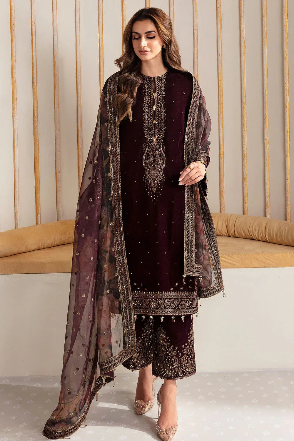 Jazmin | Velvet Edit 24 |  Velvet Formal VF-2012 - Aqsa Fabrics