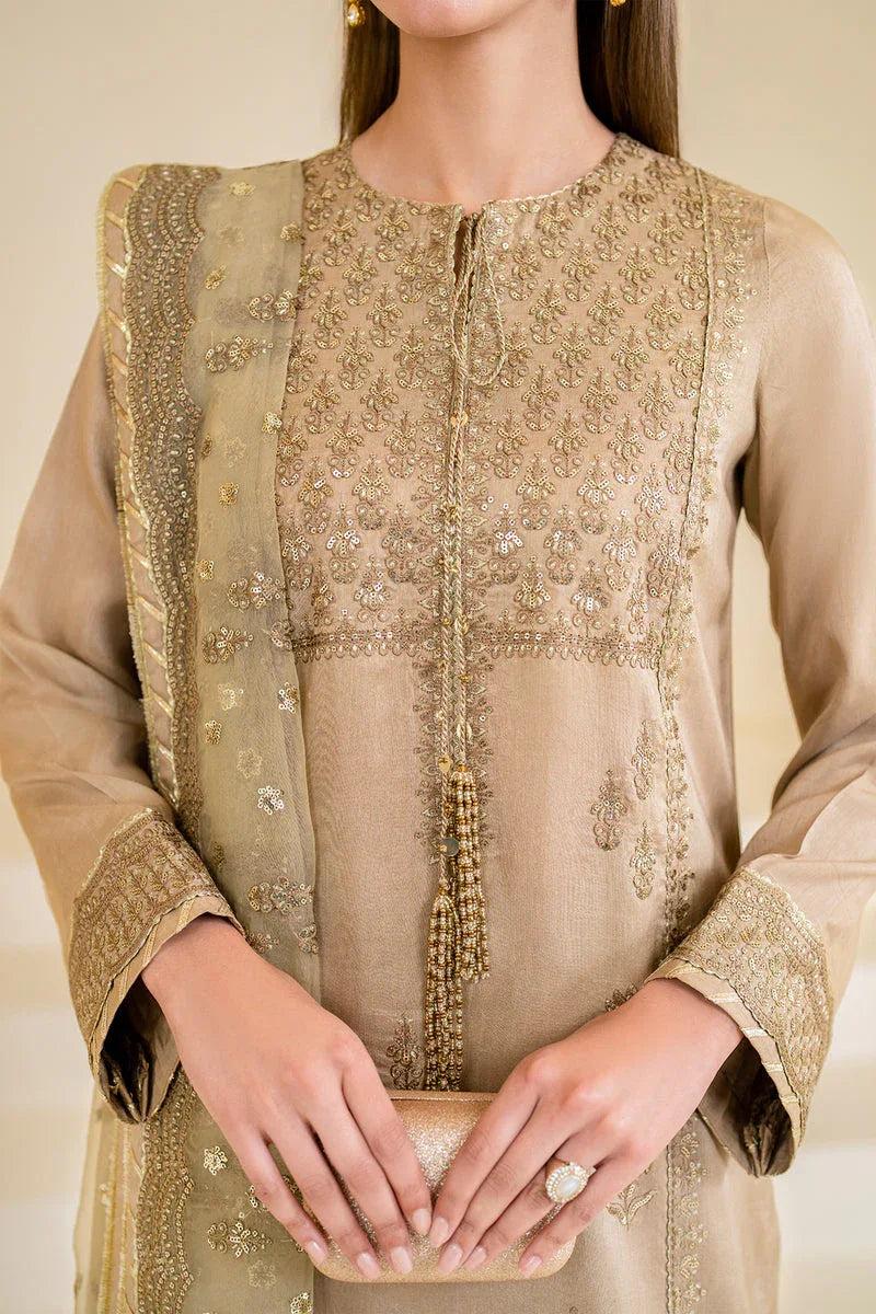 Jazmin | Formals Collection | Raw Silk UR-7024 - Aqsa Fabrics