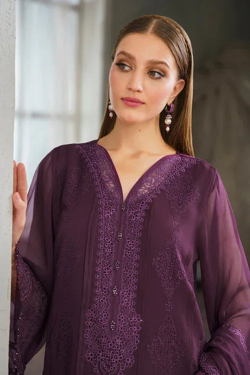 Baroque | Luxury Pret 24 | CHIFFON UF-519 - Aqsa Fabrics