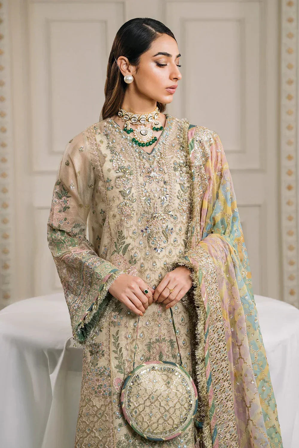 Baroque | Chantelle Embroidered Collection | CH12-04 - Aqsa Fabrics