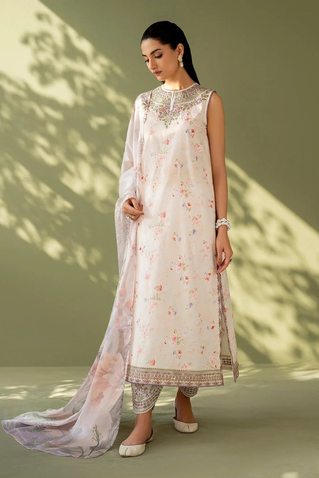 Baroque | Eid Printique | EMBROIDERED PRINTED LAWN UF-4169 - Aqsa Fabrics