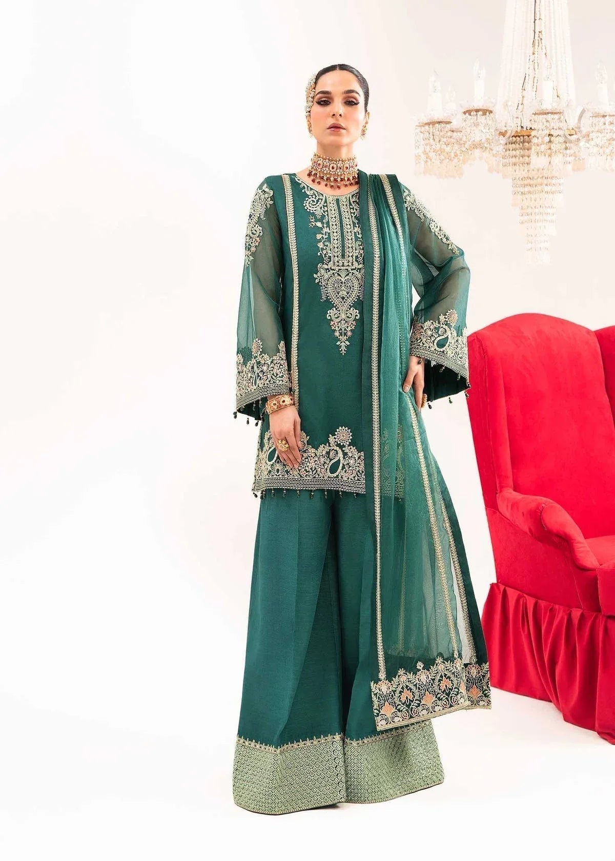 Dastoor | Sajni Luxury Eid Collection 24 | Mehrmaa - Aqsa Fabrics