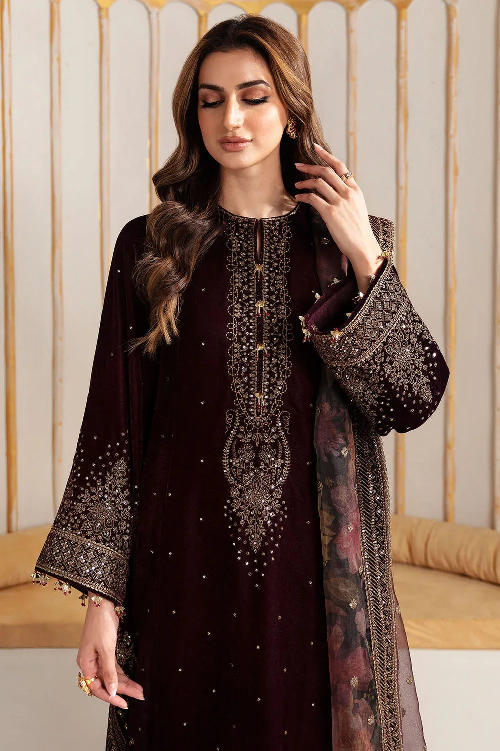 Jazmin | Velvet Edit 24 |  Velvet Formal VF-2012 - Aqsa Fabrics