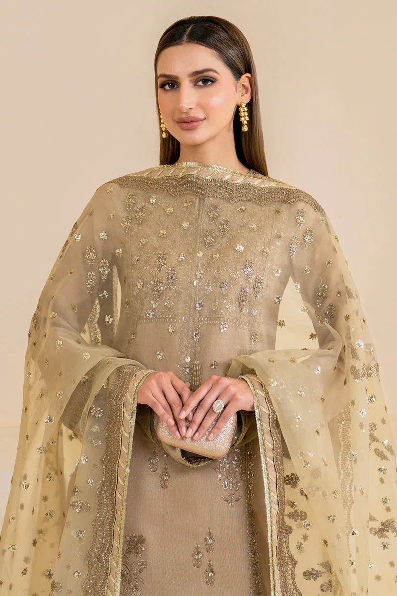 Jazmin | Formals Collection | Raw Silk UR-7024 - Aqsa Fabrics