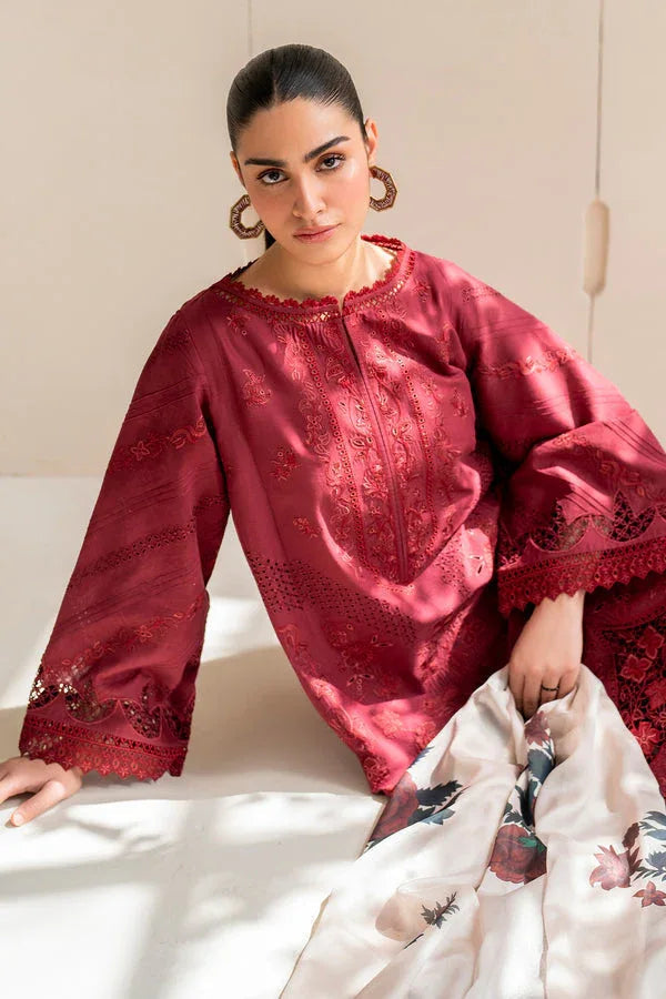 Baroque | Luxury Pret 24 | LAWN UF-676 - Aqsa Fabrics