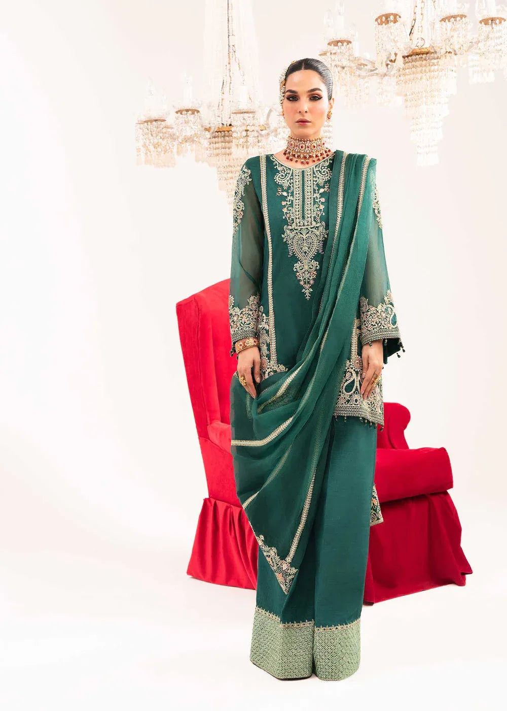 Dastoor | Sajni Luxury Eid Collection 24 | Mehrmaa - Aqsa Fabrics