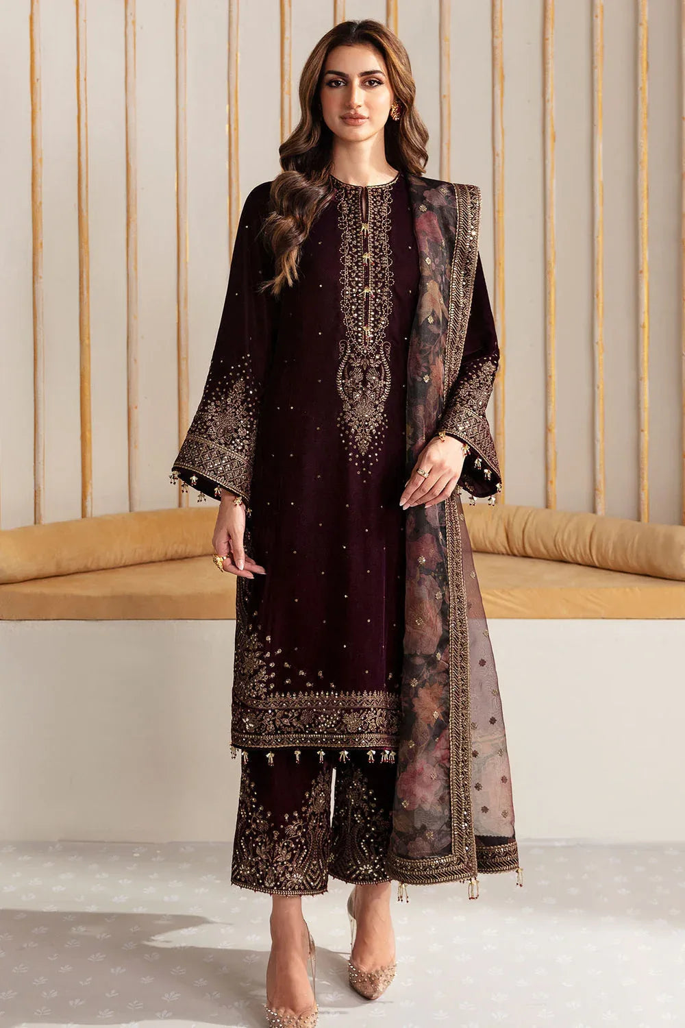 Jazmin | Velvet Edit 24 |  Velvet Formal VF-2012 - Aqsa Fabrics