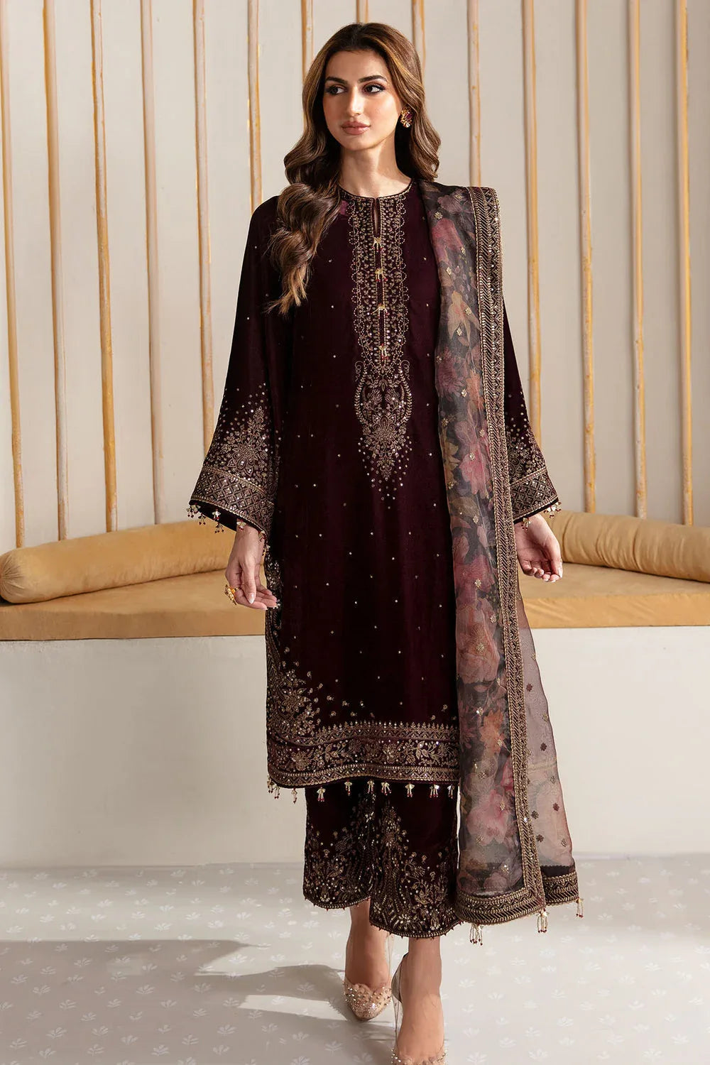 Jazmin | Velvet Edit 24 |  Velvet Formal VF-2012 - Aqsa Fabrics