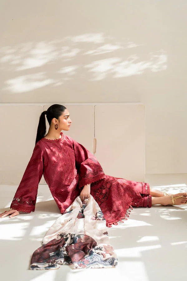 Baroque | Luxury Pret 24 | LAWN UF-676 - Aqsa Fabrics