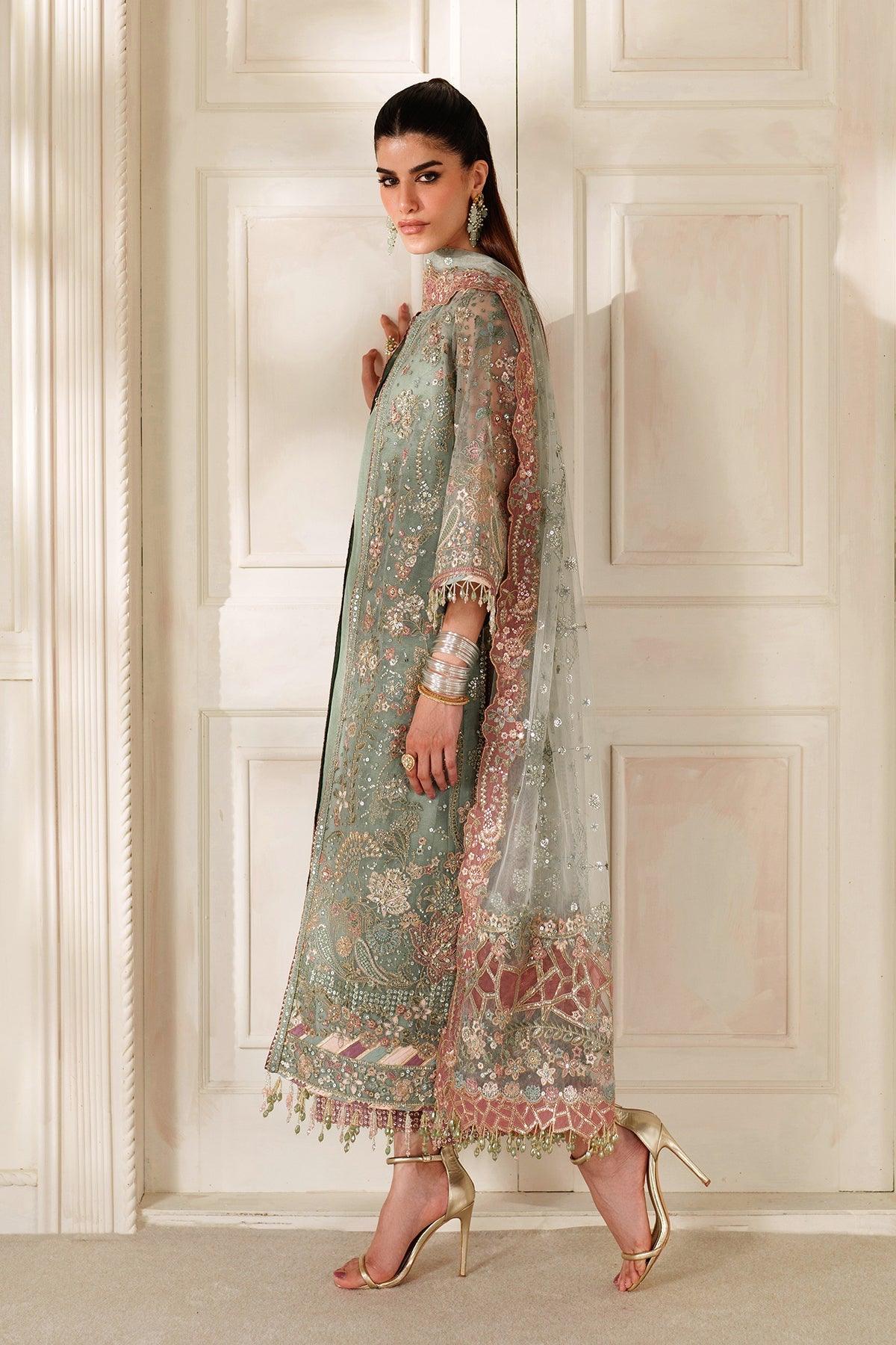 EMBROIDERED NET CH14-06 STITCHED