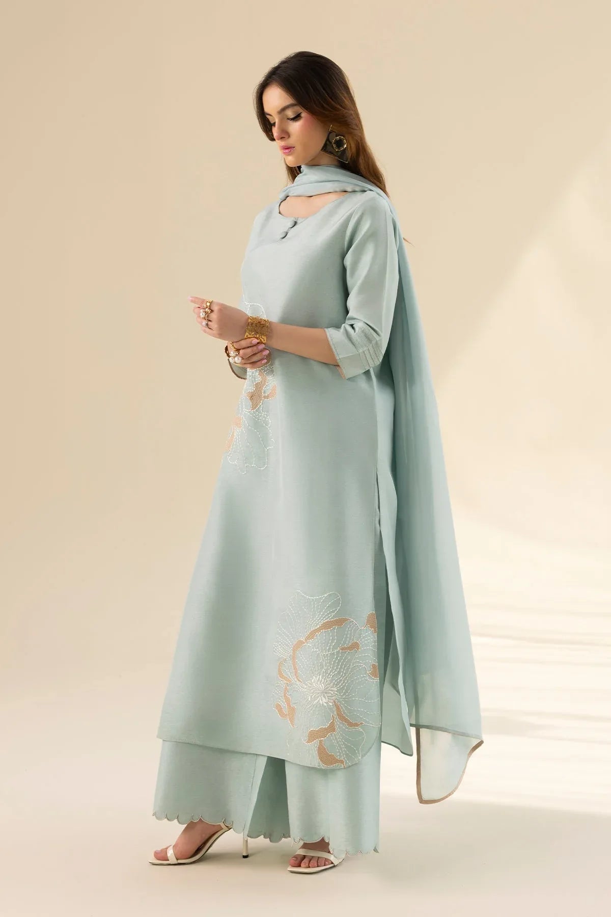 Erum Khan | Lillia Summer Edit | Aqua Breeze - Aqsa Fabrics