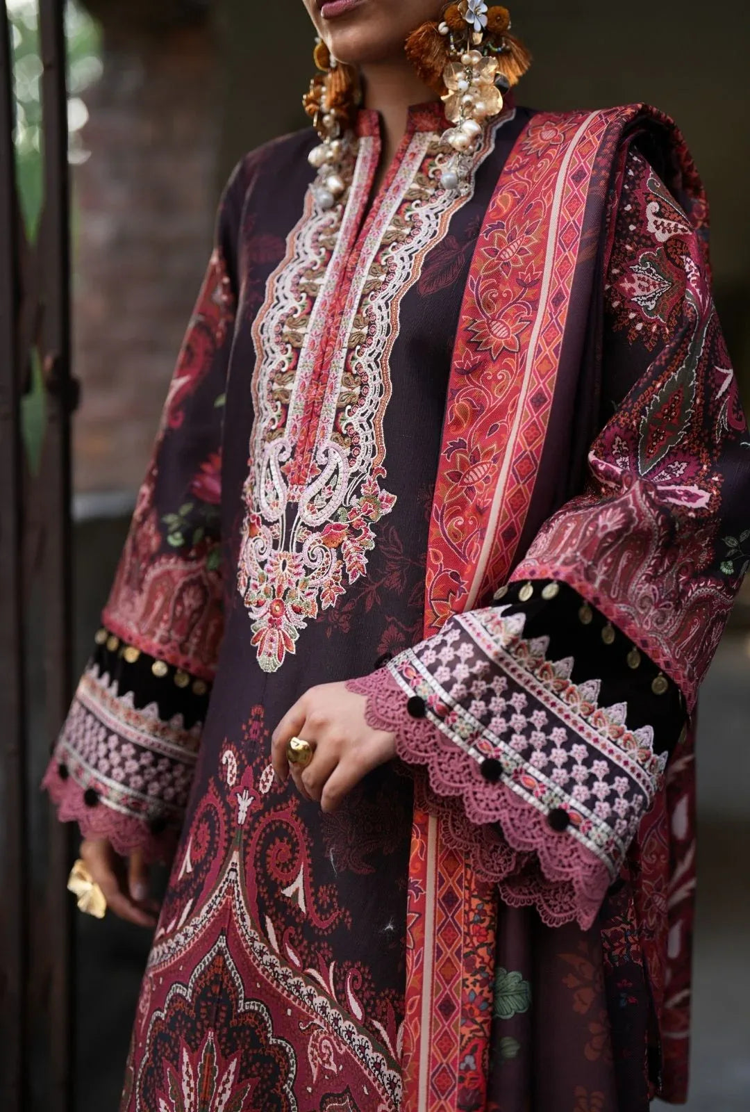 AJR Couture | Sard Sham | Naqsh - Aqsa Fabrics