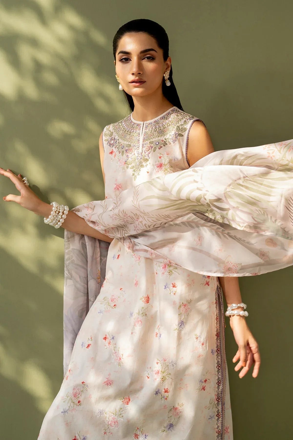 Baroque | Eid Printique | EMBROIDERED PRINTED LAWN UF-4169 - Aqsa Fabrics