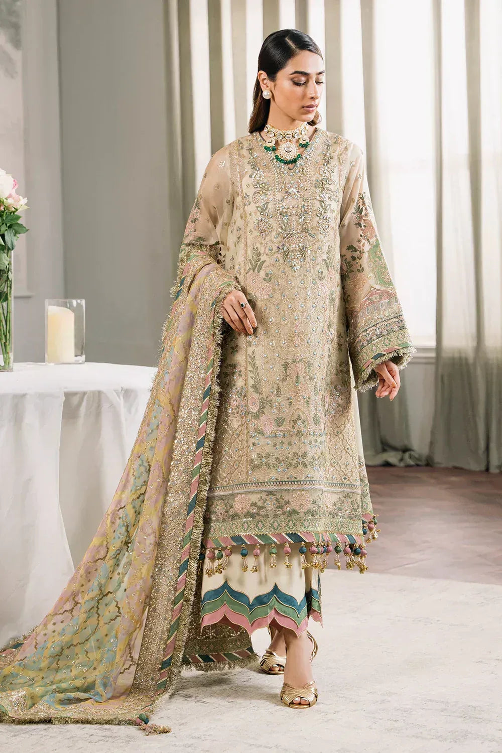 Baroque | Chantelle Embroidered Collection | CH12-04 - Aqsa Fabrics