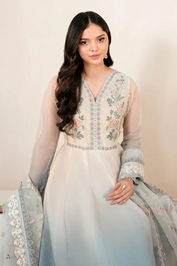 Baroque | Luxury Pret 25 | EMBROIDERED CHIFFON PR-1056 - Aqsa Fabrics
