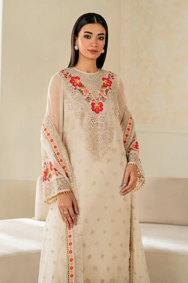 Baroque | Luxury Pret 25 | EMBROIDERED CHIFFON PR-1145 - Aqsa Fabrics