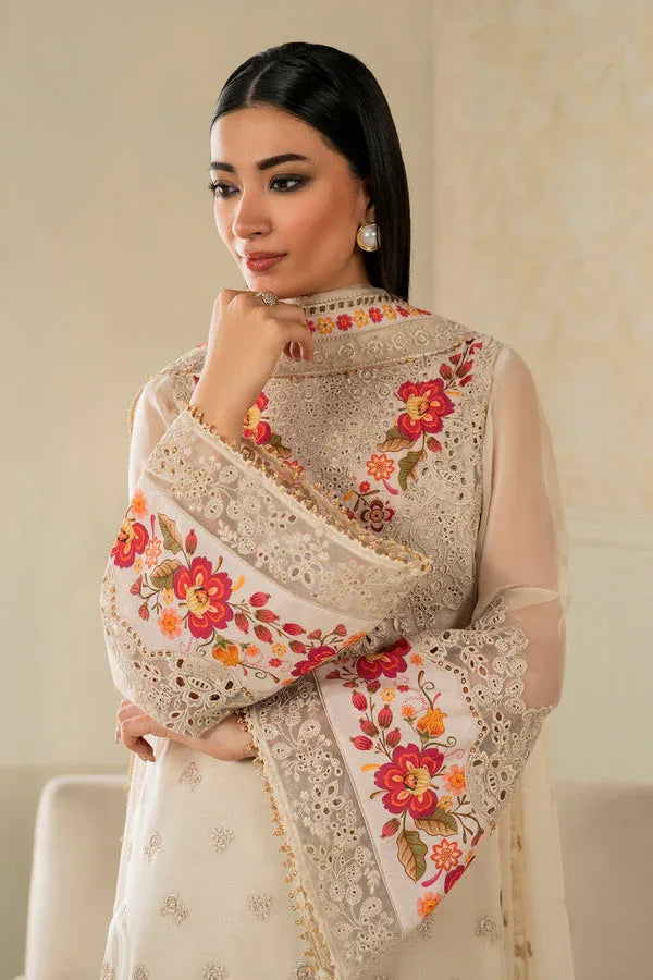 Baroque | Luxury Pret 25 | EMBROIDERED CHIFFON PR-1145 - Aqsa Fabrics