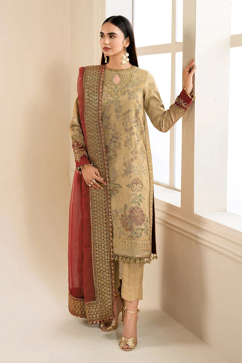 Baroque | Formal Collection | SILK UF-619 - Aqsa Fabrics