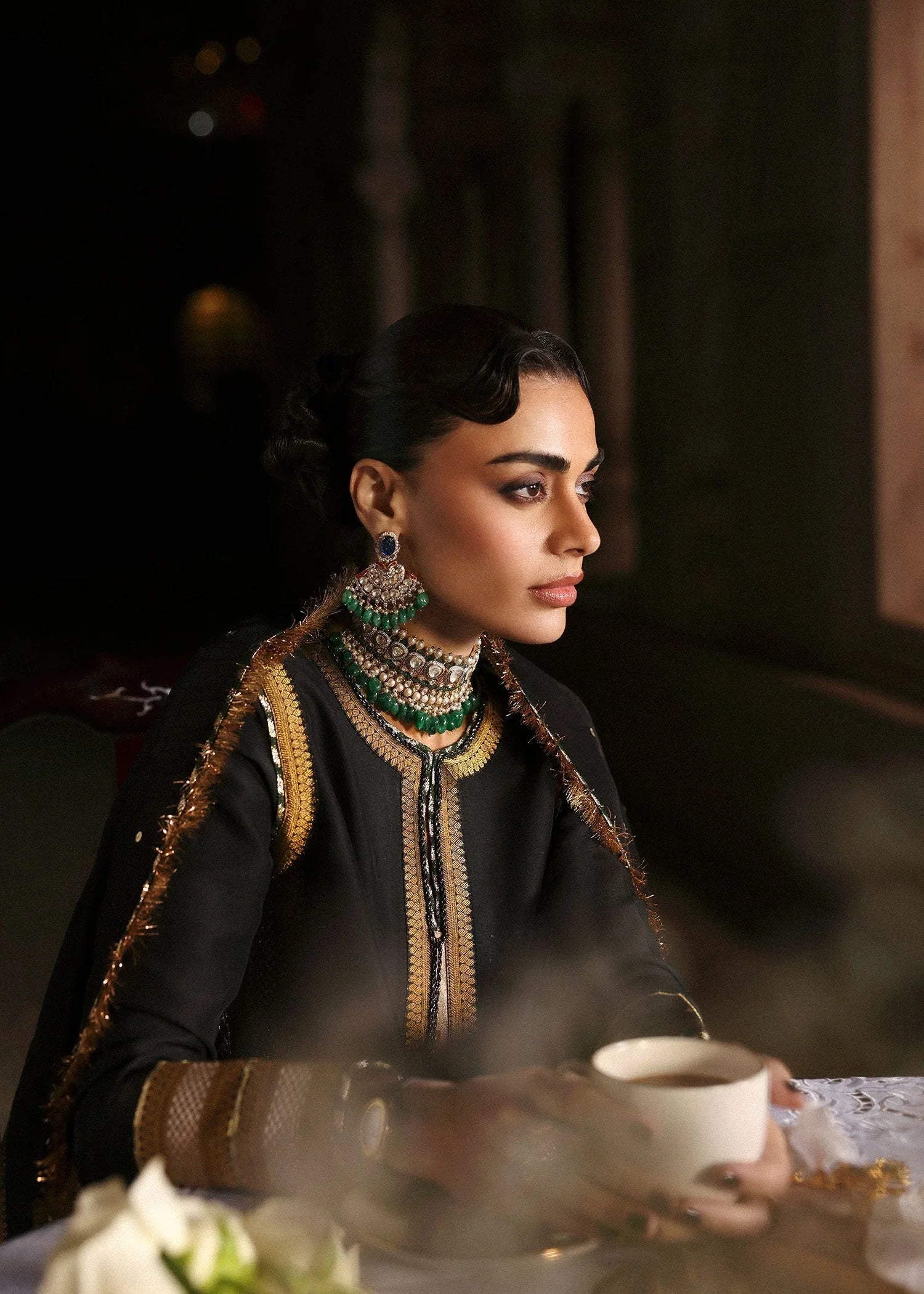 Hussain Rehar | Luxury Pret AW 25 | Noctira - Aqsa Fabrics