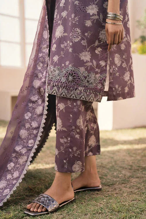 Baroque | Luxury Pret 24 | LAWN UF-598 - Aqsa Fabrics