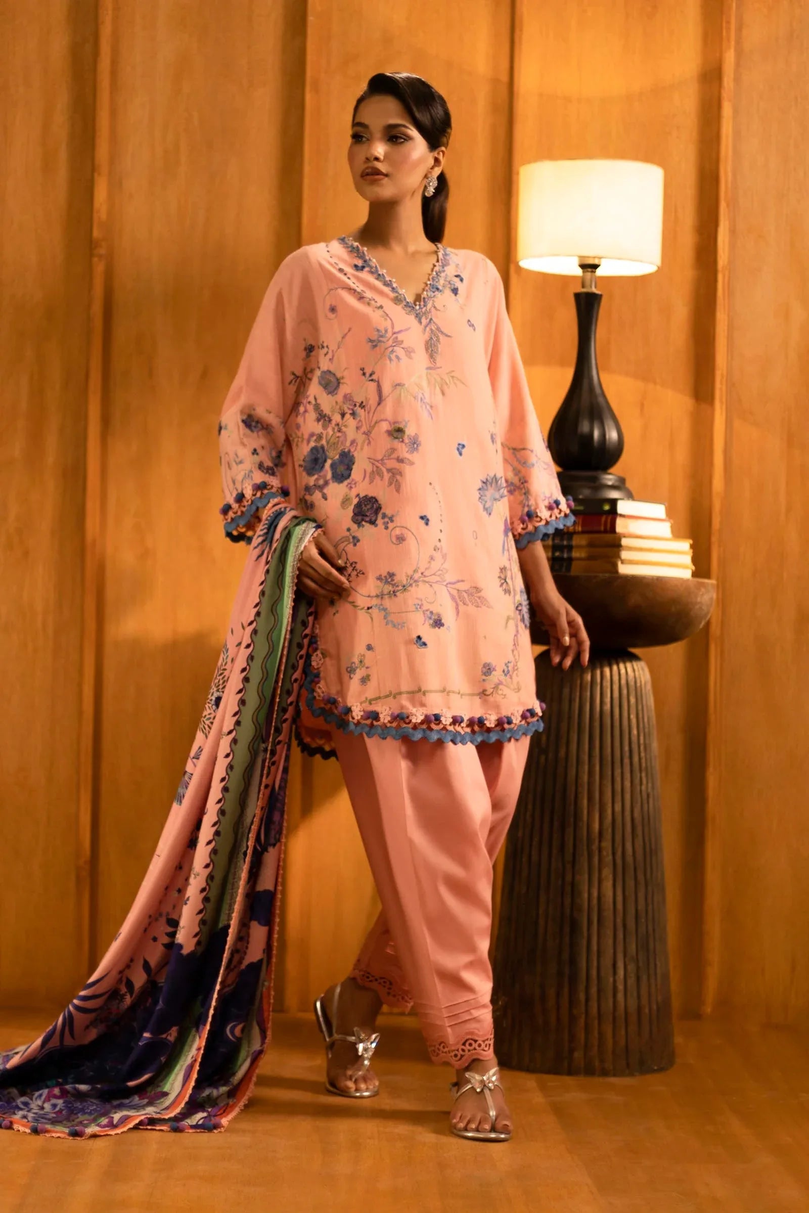 Sana Safinaz | Muzlin Winter 25 | M253-006B - Aqsa Fabrics